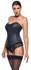 ZADO Lamb Nappa Leather Corset S with Removable Straps, Black