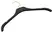 NOIR Handmade Velvet Clothes Hangers Gold Hook 43cm Set of 5 Black
