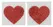 You2Toys Adhesive Heart Pasties Red 5.2x4.9cm Skin-Friendly 1 Pair