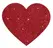 You2Toys Adhesive Heart Pasties Red 5.2x4.9cm Skin-Friendly 1 Pair
