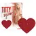 You2Toys Adhesive Heart Pasties Red 5.2x4.9cm Skin-Friendly 1 Pair