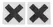 You2Toys Decorative Black Cross Adhesive Nipple Covers 5.9cm