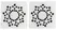 You2Toys Rhinestone Star-Shaped Body Stickers Black 1.5cm Set of 2