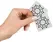 You2Toys Rhinestone Star-Shaped Body Stickers Black 1.5cm Set of 2