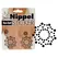 You2Toys Rhinestone Star-Shaped Body Stickers Black 1.5cm Set of 2