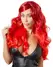 Cottelli Collection Red Long Wavy Wig 63cm Adjustable Fit