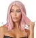 You2Toys Bob Style Wig Adjustable Pink 30cm Polyester