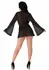 Obsessive Sheer Kimono and String Set Black Mesh Lace Trim L/XL