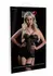 Obsessive 2PC Garter Dress and String Black Adjustable Mesh Set