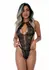 Spicy Heart Lace Teddy - Adjustable Straps, Keyhole, Brazilian Cut