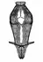 Spicy Heart Lace Teddy - Adjustable Straps, Keyhole, Brazilian Cut