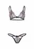 Leg Avenue Floral Sheer Bra & String Set with Garter Skirt, Adjustable
