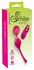 Sweet Smile Remote Vibrating Ball Duo Silicone 7 Modes Rechargeable Pink
