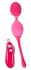 Sweet Smile Remote Vibrating Ball Duo Silicone 7 Modes Rechargeable Pink