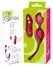 Sweet Smile Remote Vibrating Ball Duo Silicone 7 Modes Rechargeable Pink