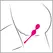 Sweet Smile Remote Vibrating Ball Duo Silicone 7 Modes Rechargeable Pink