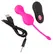 Sweet Smile RC Double Ball System Silicone Rechargeable Pink 16.4cm
