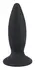 Black Velvets S Vibration Silicone Plug Rechargeable, 11cm, Black
