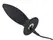 Black Velvets S Vibration Silicone Plug Rechargeable, 11cm, Black