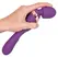 Javida Double Massager Flexible Dual-Ended Purple Silicone 21.8 cm