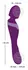 Javida Double Massager Flexible Dual-Ended Purple Silicone 21.8 cm