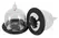 Bad Kitty Vibrating Nipple Cup Set with Hand Pump, Transparent, 5.7 cm