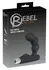Rebel P-Spot Vibrator Curved Silicone Black 11 cm - Prostate Massager