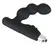 Rebel P-Spot Vibrator Curved Silicone Black 11 cm - Prostate Massager