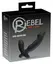 Rebel Black Intimate Vibe with Perineal Stimulator 15cm Silicone