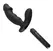 Rebel Black Intimate Vibe with Perineal Stimulator 15cm Silicone