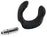 Rebel Black/Silver Prostate Stimulator with Dual Massaging System 20cm
