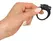 Sweet Smile Black Vibrating Ring Silicone Flexible 3.2cm