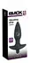 Black Velvet Medium Vibrating Anal Plug Silicone 15 cm Black