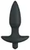 Black Velvet Medium Vibrating Anal Plug Silicone 15 cm Black