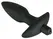 Black Velvet Medium Vibrating Anal Plug Silicone 15 cm Black