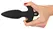 Black Velvet Medium Vibrating Anal Plug Silicone 15 cm Black