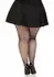 Leg Avenue Plus Elastane Micro Net Tights Black XL Comfort Fit