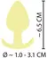 Cuties Yellow Mini Plug - Compact Silicone Model for Beginners