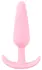 Cuties Mini Intimate Plug Rose Silicone Compact Flexible 8.4cm