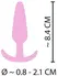 Cuties Mini Intimate Plug Rose Silicone Compact Flexible 8.4cm