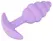 Cuties Silicone Compact Plug Purple - Textured Beginner’s Model 7.5 cm