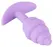 Cuties Silicone Compact Plug Purple - Textured Beginner’s Model 7.5 cm
