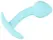 Cuties Blue Anal Plug Mini Silicone 7.1 cm Flexible Silk Touch