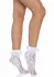 Liora Lace Socks with Classic Ruffle Cuff - Elegant White, One Size