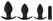 Black Velvets Anal Training Silicone Plug Set with 10-Mode Vibrating System