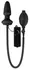 Fanny Hill’s Inflatable Black Plug with Vibration, 12 cm, Latex