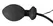 Fanny Hill’s Inflatable Black Plug with Vibration, 12 cm, Latex