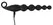 ANOS Vibrating Anal Beads Flexible 7-Mode Silicone 22.1cm Black