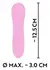 Cuties Mini Vibrator Rose 2.G - Compact Waterproof Model, 7 Modes, Pink