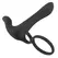 Black Velvets Couples Intimacy Vibrator Dual Ring Waterproof Black